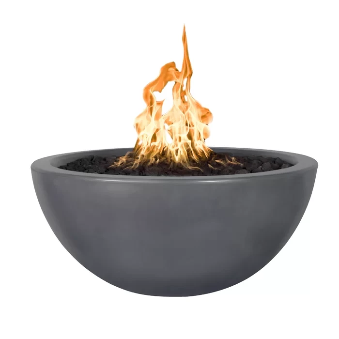 17" H x 38" W x 38" D   Luna Concrete Fire Pit