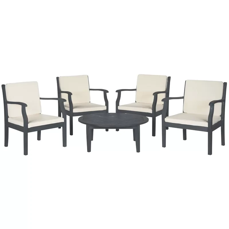 5 Piece Sectional Seating Group with Cushions