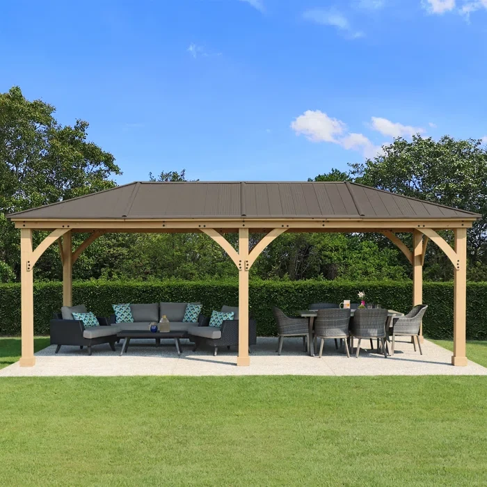 Meridian 20 Ft. W x 12 Ft. D Solid Wood Patio Gazebo