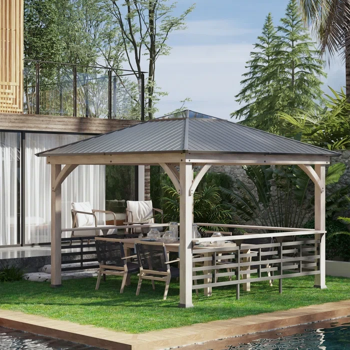 11 Ft. W x 11 Ft. D Aluminum Patio Gazebo