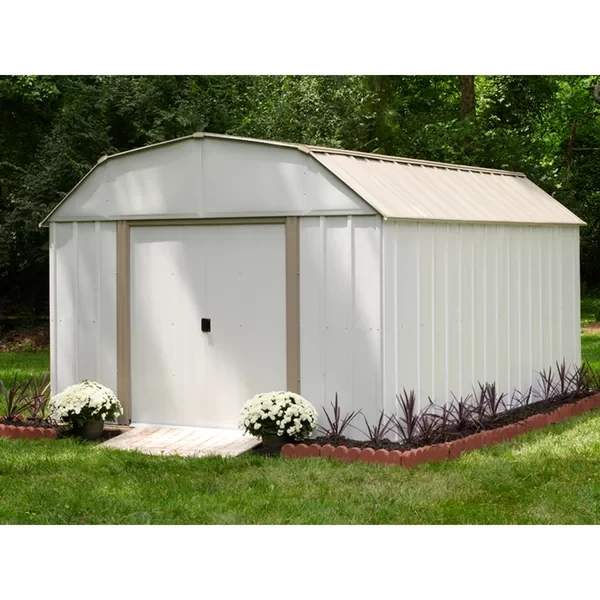 Lexington 10 ft. W x 13.5 ft. D Metal Barn/Gambrel Storage Shed