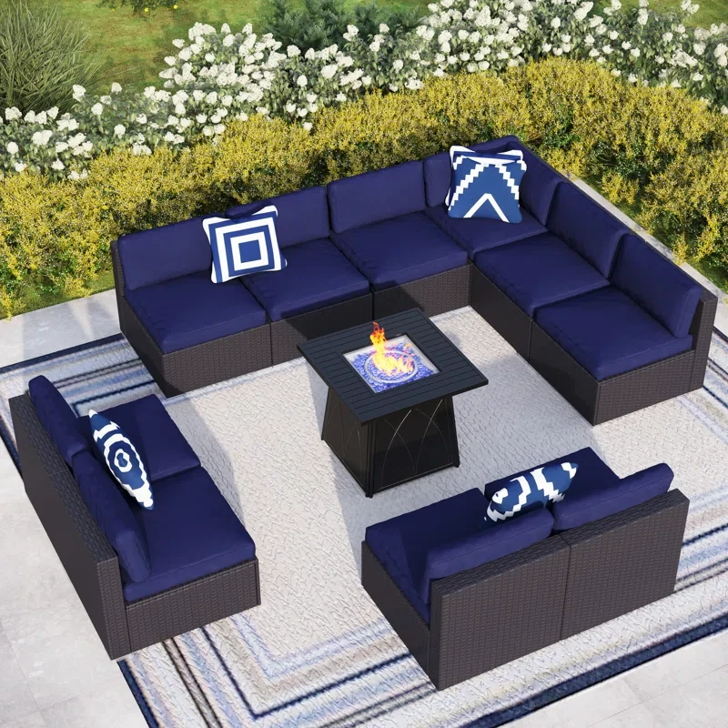 Alyah 10 - Person Outdoor Seating Group with Cushions