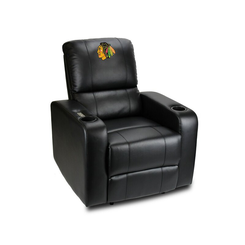 NHL Power Theater Recliner NHL Team: Chicago Blackhawks