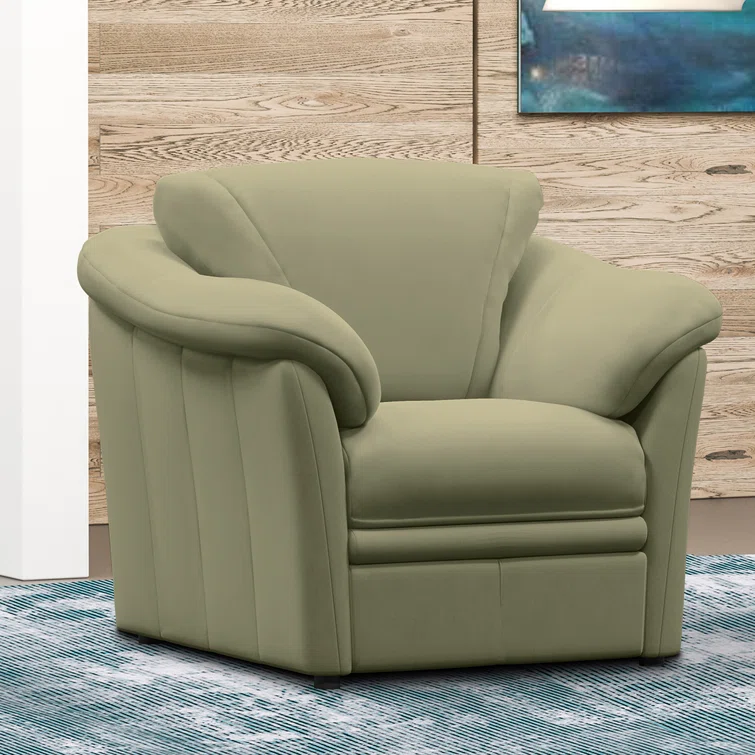 Ramdev Leather Club Chair
