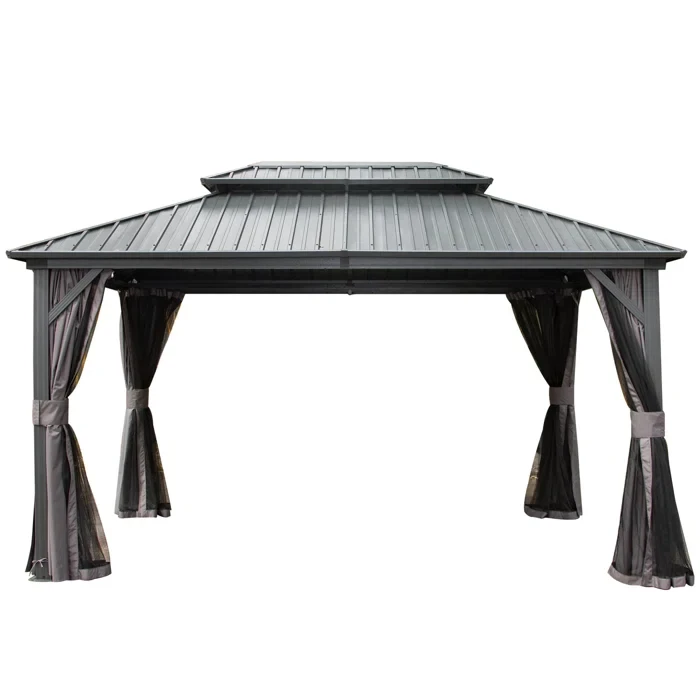 Lucio 12 Ft. W x 10 Ft. D Aluminum Patio Gazebo