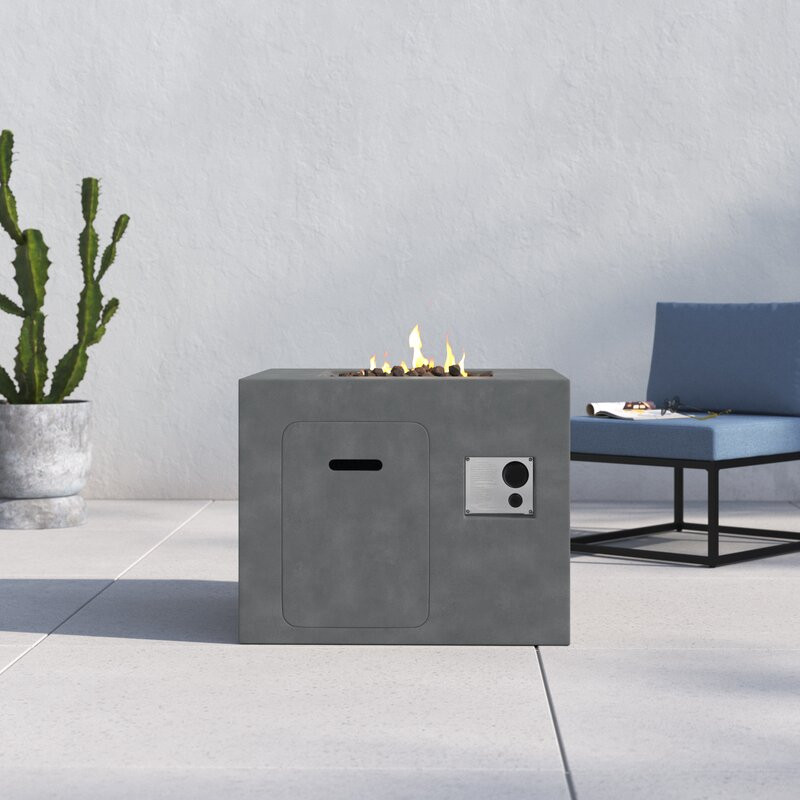 Lennart 24'' H x 30'' W Concrete Outdoor Fire pit