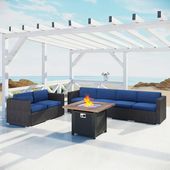 Alyah 6 - Person Outdoor Seating Group with Cushions