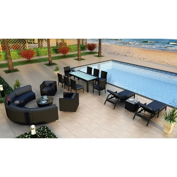 Kaneb 16 - Person Outdoor Seating Group with Cushions