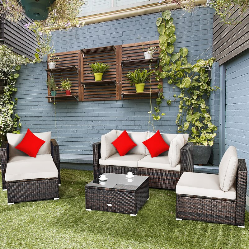 6 - Person Outdoor Seating Group with Cushions