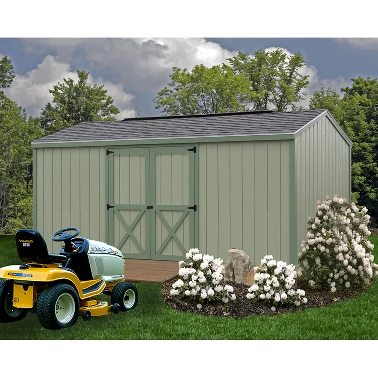 Cypress 10 ft. W x 16 ft. D Solid Wood Storage Shed