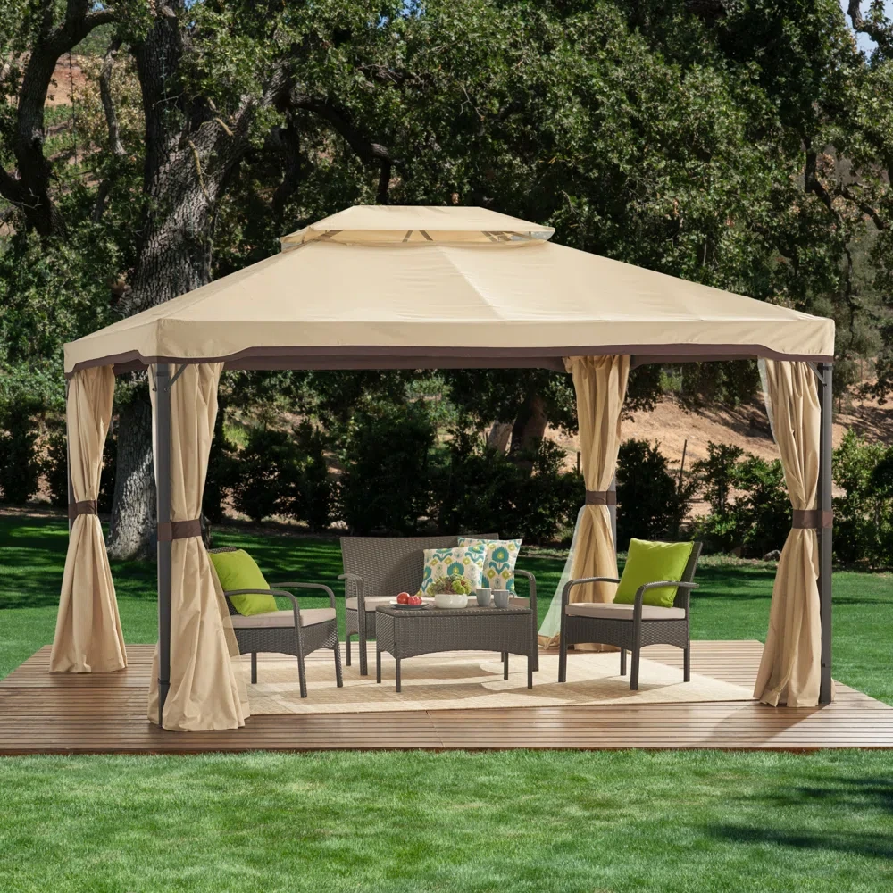 12 Ft. W x 10 Ft. D Metal Patio Gazebo