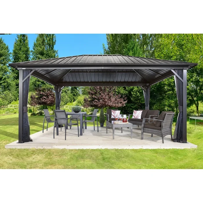 Genova 16 ft. x 10 ft.  Aluminum Patio Gazebo