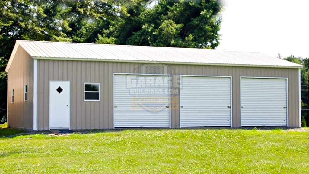 Metal Garage 24'x40' All Vertical Garage