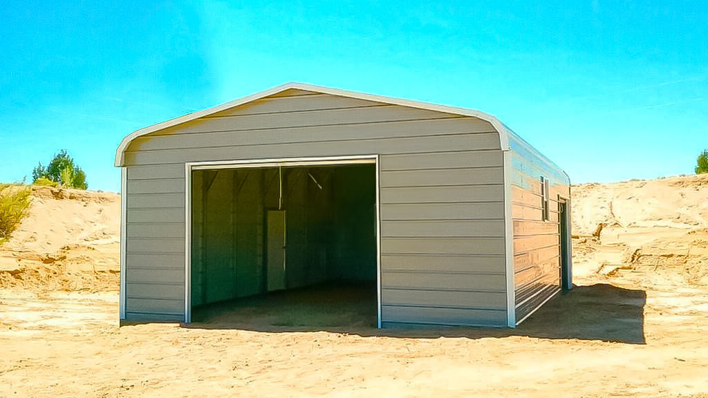 Metal Garage 18'x26' Regular Roof Garage