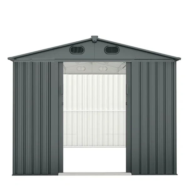 12 ft. W x 8 ft. D Metal Storage Shed