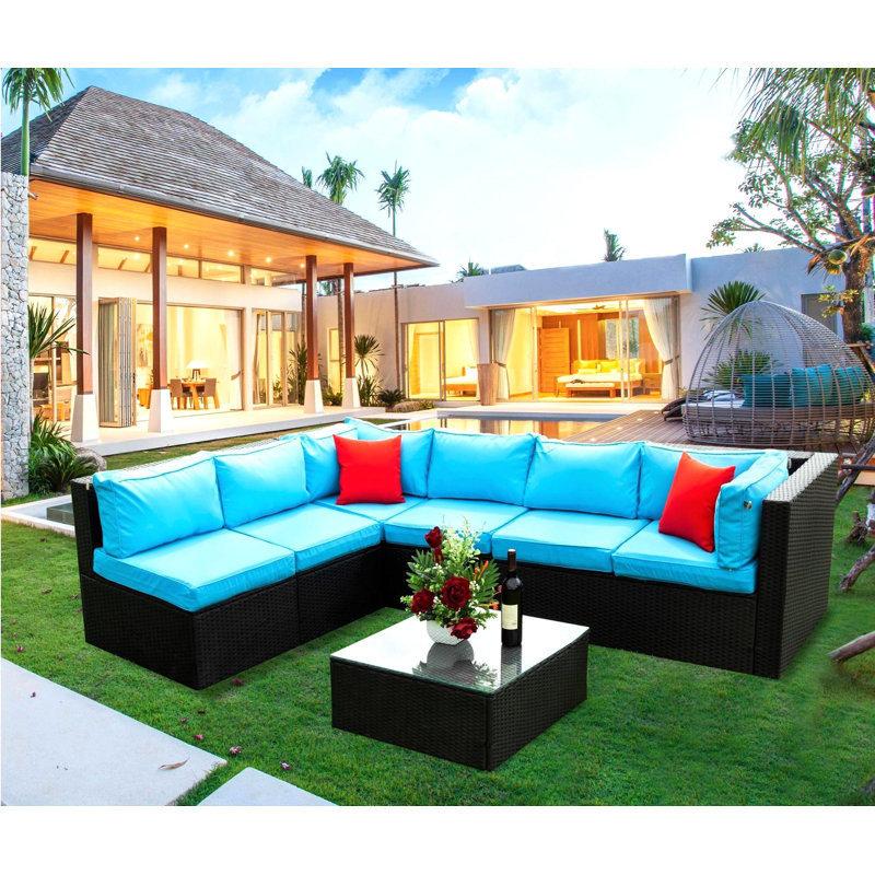 6 - Person Outdoor Seating Group with Cushions