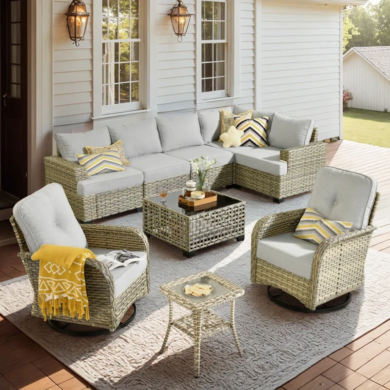 7 - Person Outdoor Seating Group With Cushions