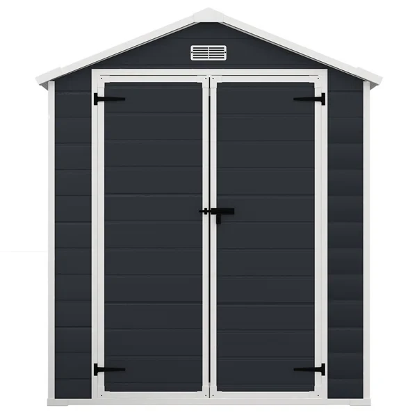 Outdoor Lockable Door 6 ft. W x 4 ft. D Resin Storage Shed