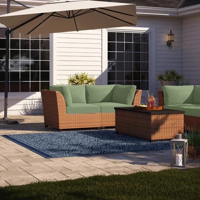 Ambroselli 5 - Person Outdoor Seating Group with Cushions