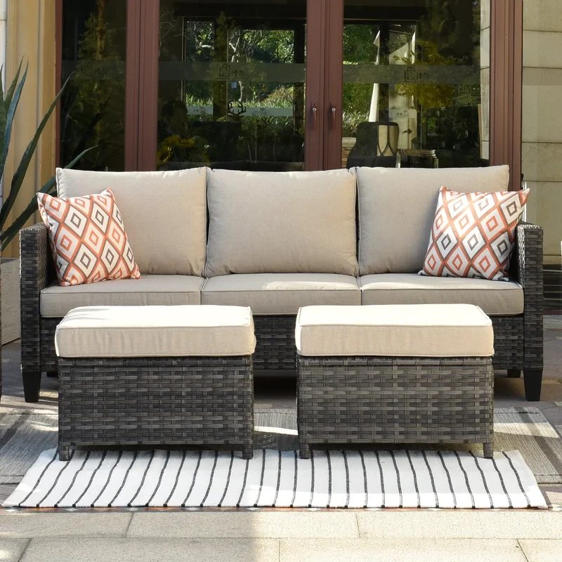 Kaniha 3 - Person Outdoor Seating Group with Cushions