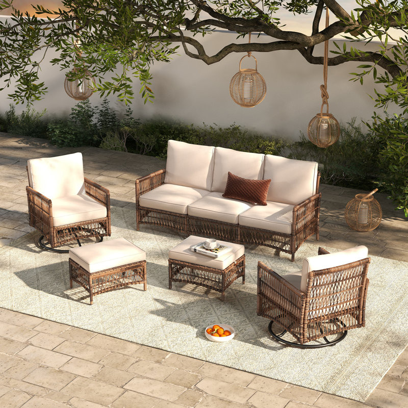 Ashjian 5 - Person Outdoor Seating Group with Cushions