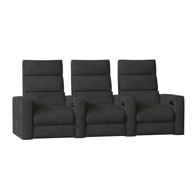 Dream HR Series Upholstered Power Reclining Home Theater Seating with Cup Holder