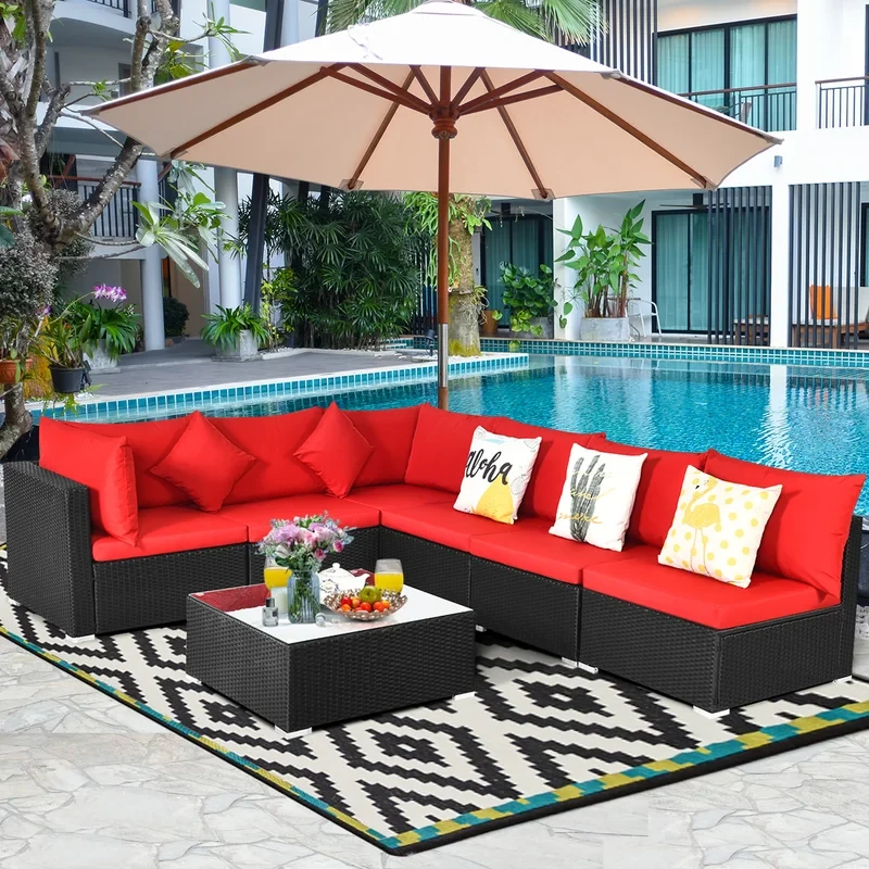 Finnbar 6 - Person Outdoor Seating Group with Cushions