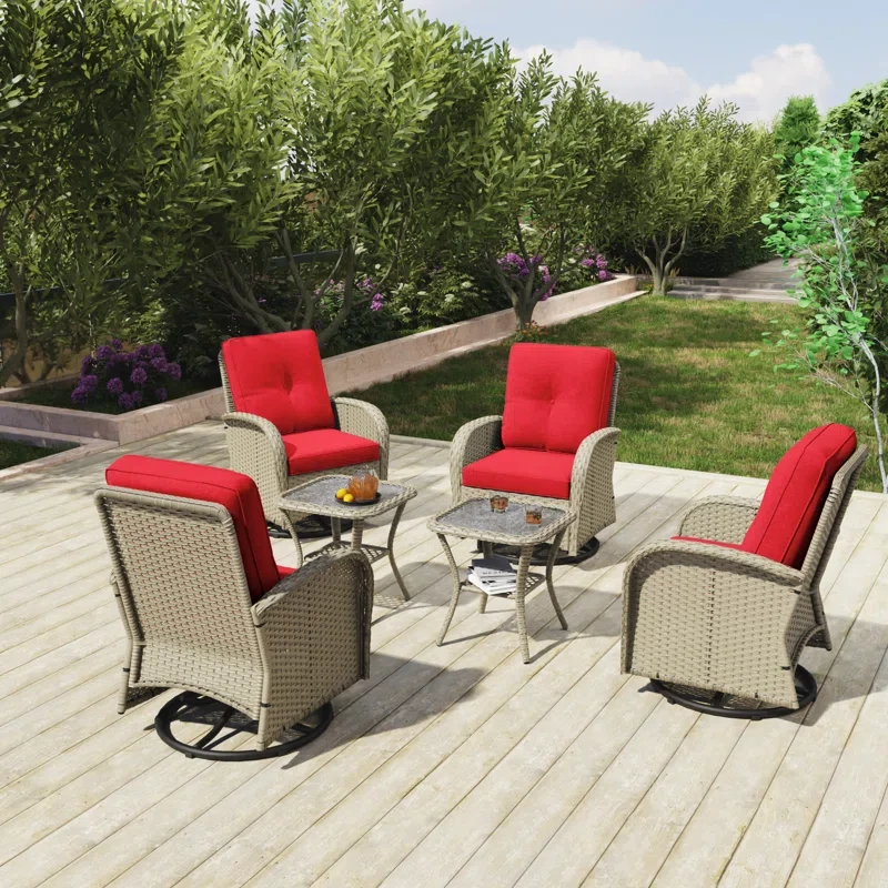 Kyesha 4 - Person Outdoor Seating Group with Cushions