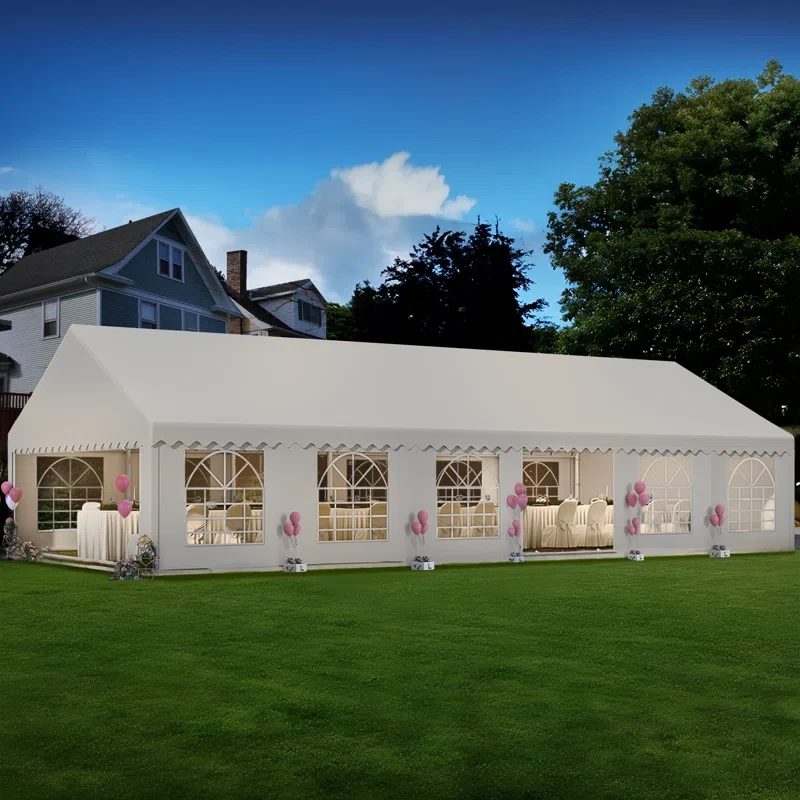 40' W x 20' D Steel Canopy Party Tent Heavy Duty Wedding Tent