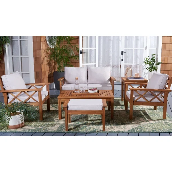 Petoskey 5 - Person Outdoor Seating Group with Cushions