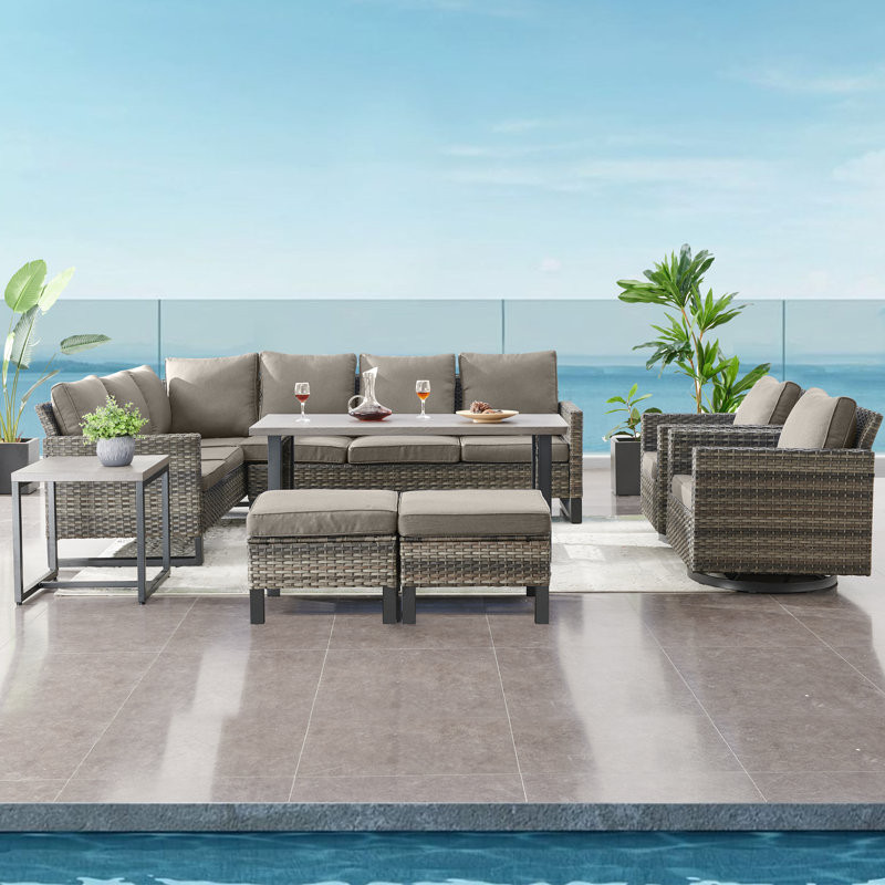 8 - Person Outdoor Seating Group with Cushions