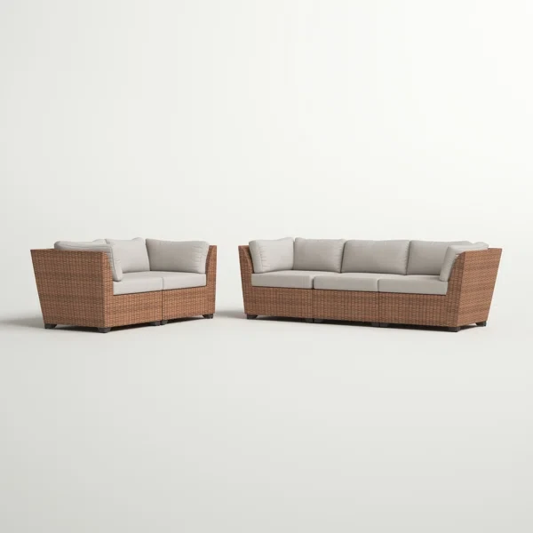 Ambroselli 5 - Person Outdoor Seating Group with Cushions