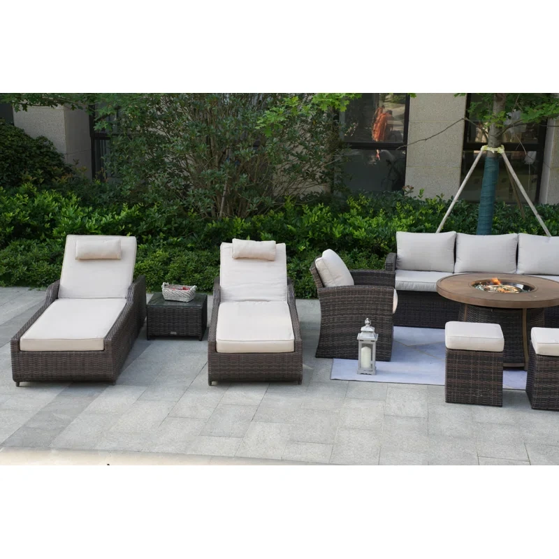 Areefa 10 - Person Outdoor Seating Group with Cushions