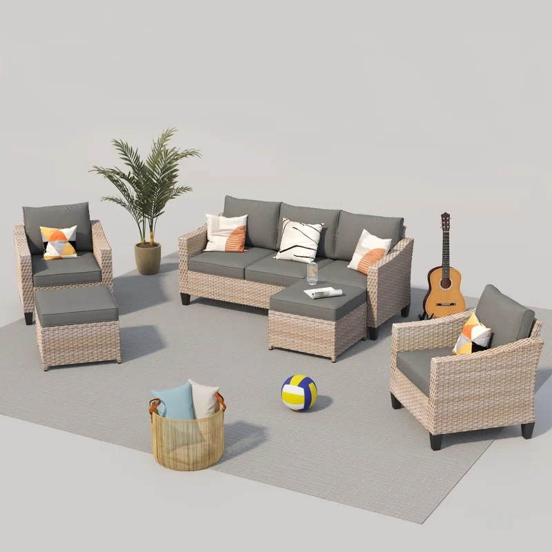 Quantrel 5 - Person Outdoor Seating Group with Cushions