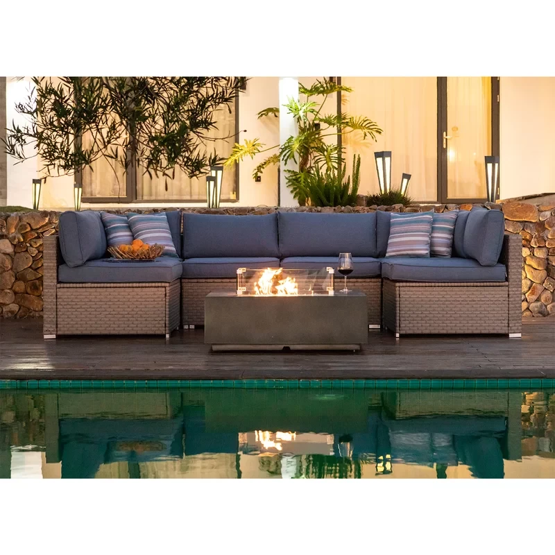 Evelyn 6 - Person Outdoor Seating Group with Cushions