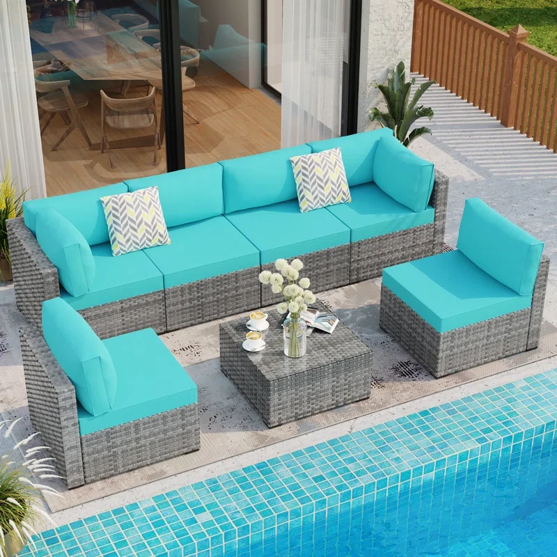 6 - Person Outdoor Seating Group with Cushions