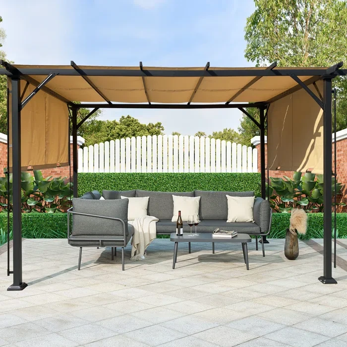 Shrea 12 Ft. W x 9 Ft. D Steel Patio Gazebo