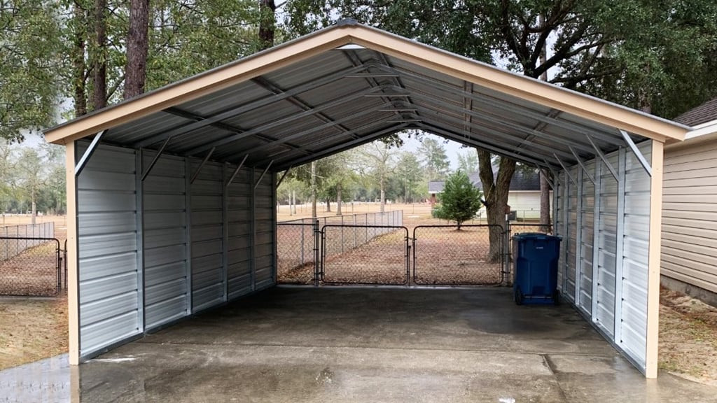 Metal Garage  18'x24' A-Frame Carport