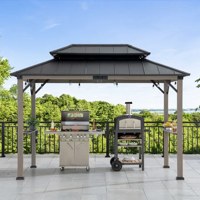 8 Ft. W x 12 Ft. D. Cedar Patio Gazebo