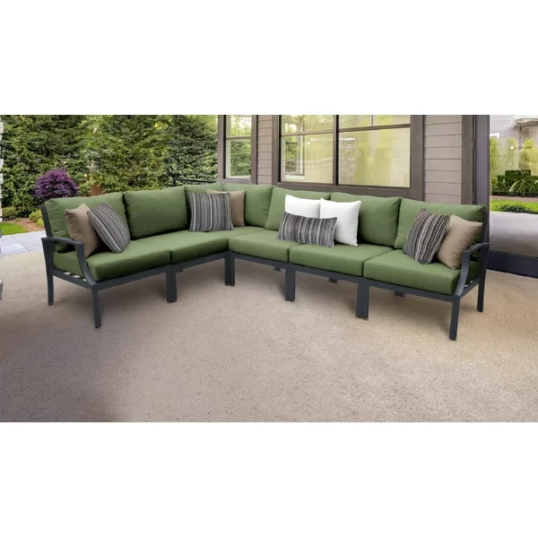 Analyssia 5 - Person Outdoor Seating Group with Cushions