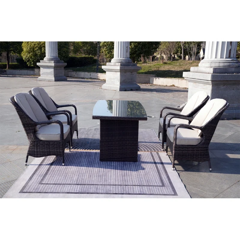 Algird 4 - Person Outdoor Seating Group with Cushions