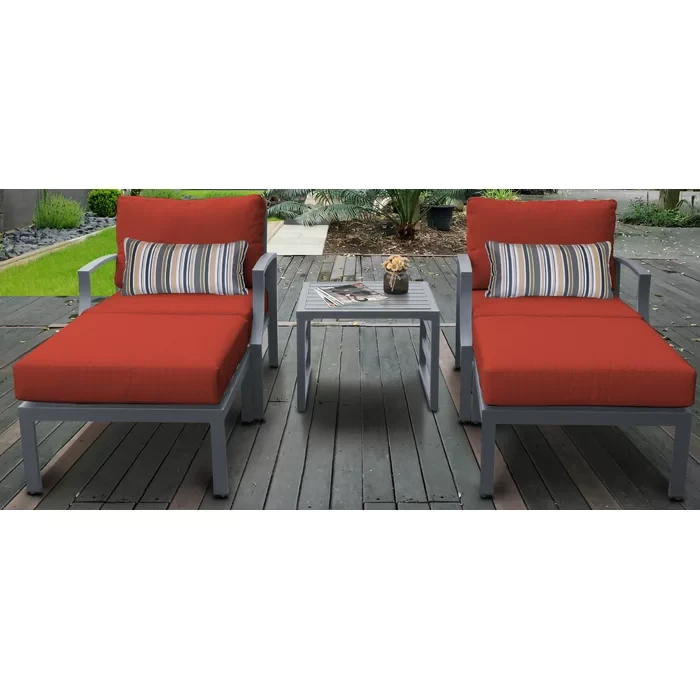 Analyssia 2 - Person Outdoor Seating Group with Cushions