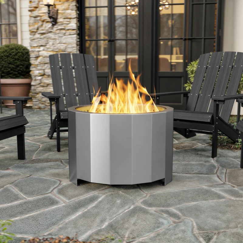 Portable Commercial Grade Outdoor Smokeless Wood Burning Fire Pit