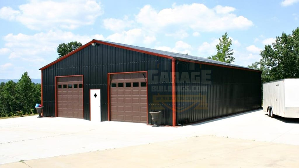 Metal Garage 40'x61' All Vertical Garage