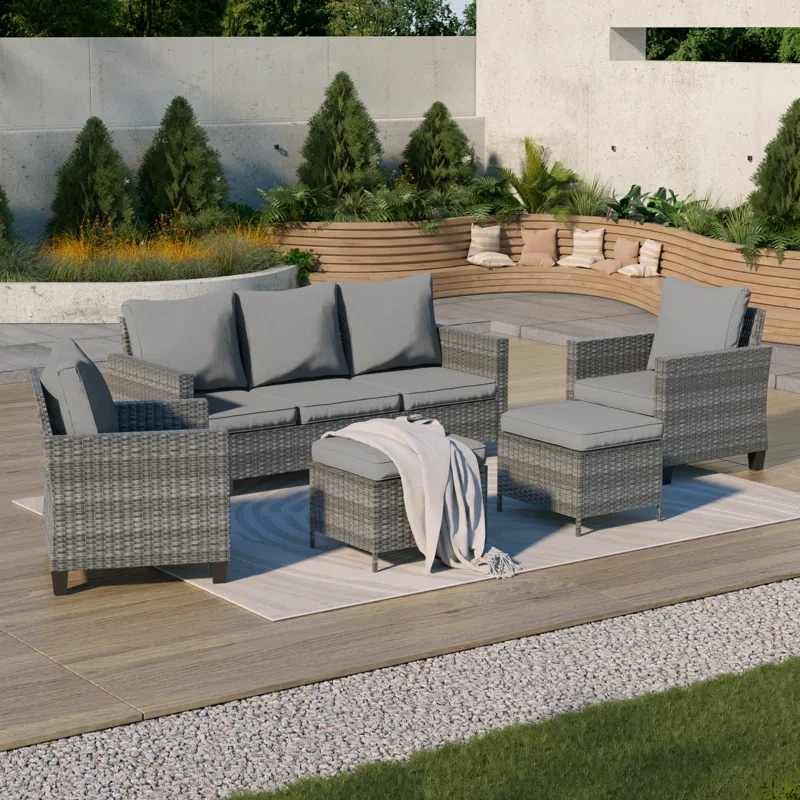 Kinsela 5 - Person Outdoor Seating Group with Cushions