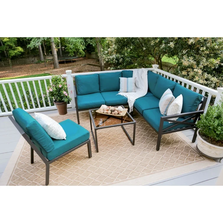 Carte 5 Piece Sofa Seating Group with Cushions