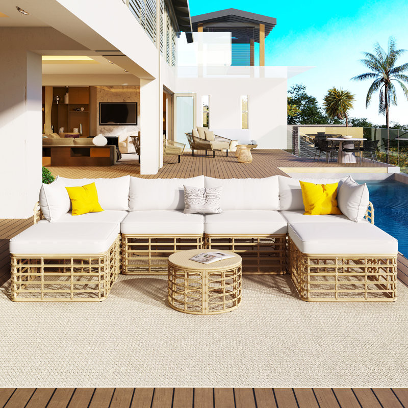 Ebe 6 - Person Outdoor Seating Group with Cushions