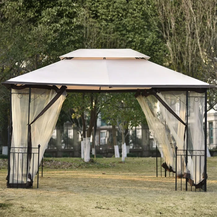 13 Ft. W x 10 Ft. D Metal Patio Gazebo