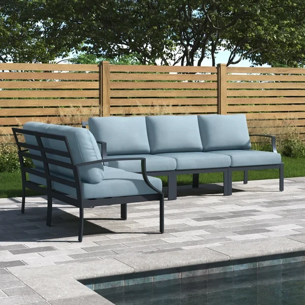 Analyssia 5 - Person Outdoor Seating Group with Cushions