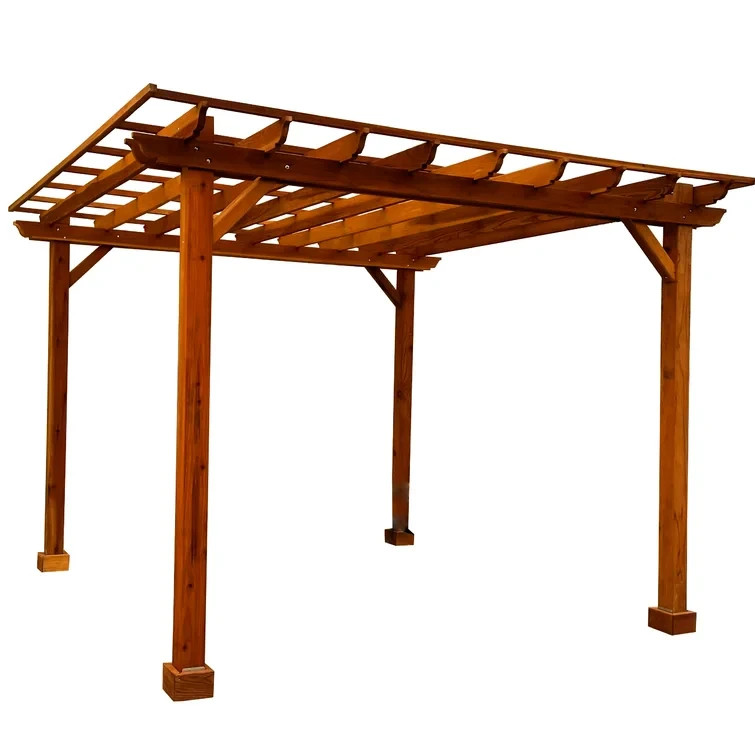 16 ft. W x 16 ft. D Solid Fir Wood Pergola